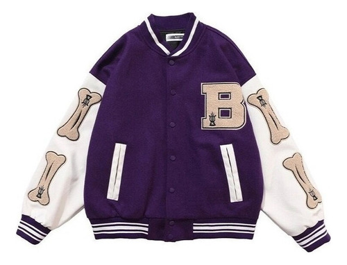 Retro American Hip Hop Chaqueta De Béisbol Ropa De Pareja A