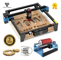 Comprar Gravadora Laser 10w + Rolo Rotativo Maquina Para Gravar A Laser Em Metal Laser Corte Cnc 80w 30x30cm Impressora 110vu002F220v Twotrees