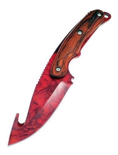 Faca Gut Knife Karambit Cs Go Vermelha Ruby Slaughter!