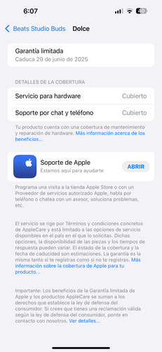 Audifonos Apple Beats Studio Buds Bluetooth Anc 8hrs Android (Usado)
