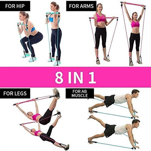 Kit De Barra De Pilates Portátil For Ejercicios De