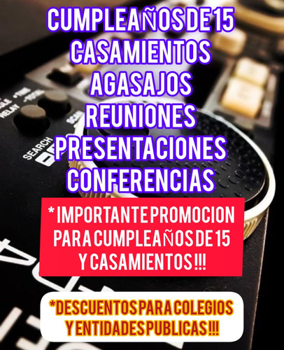 Imagen 2 de 5 de Dj / Zona Sur / Pantalla / Videos / Disc Jockey / Caba