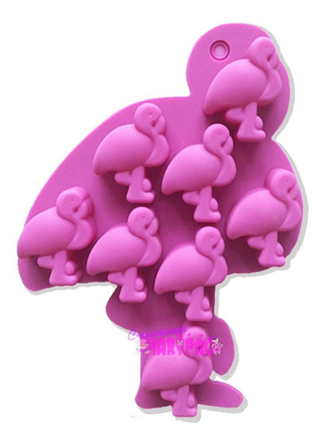 Molde Silicon Flamingo Playa Jabon Fondant Resina Yeso 