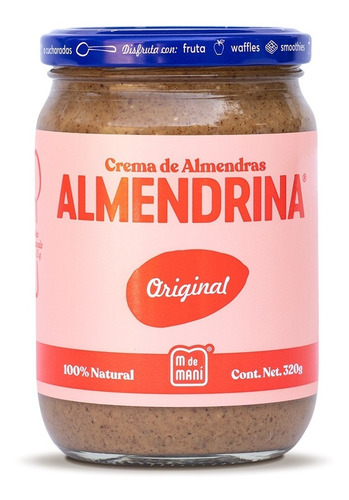 Almendrina Crema De Almendras 320g M De Maní Original