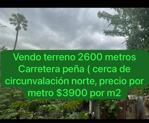 Vendo 2600 Metros En Carretera Peña $3900 Por Metro