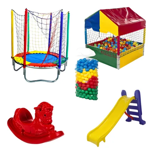 comprar Cama 1,40m + Piscina C\u002F Bolinhas 1,00m + Esc Médio + Gang 1l