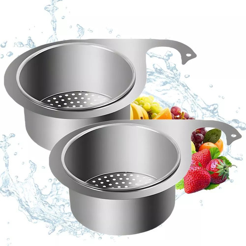 Cesta De Desagüe Para Fregadero De Cocina De 2 Piezas, Cesta