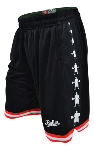 Short Basketball Con Bolsillos Baller Brand Vertical