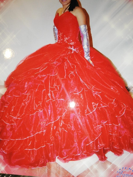 Vestido De 15 Años Color Rojo | MercadoLibre 📦