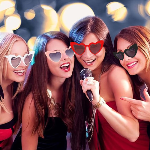 Gafas De Sol Clásico Con Forma De Corazón,protección 4