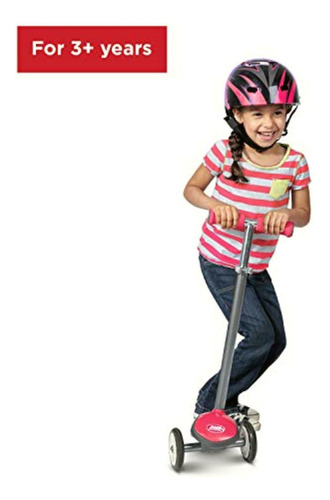 Radio Flyer Color Fx Ez Glider 3 Wheel Scooter, Rosa, Una
