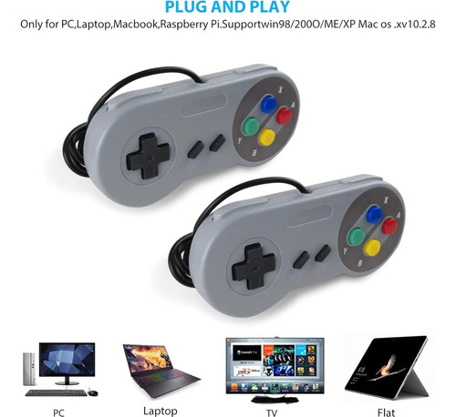 Controlador Usb Gamepad 2 Pack Usonline911 Para Pc Y Mac