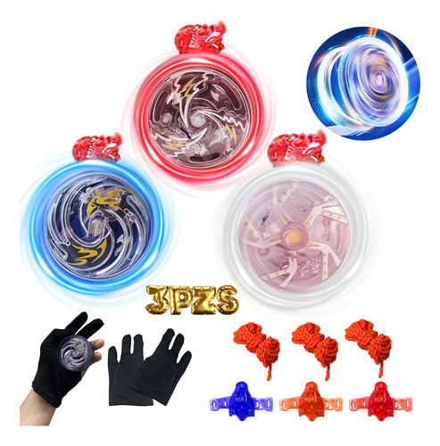 Yoyo Profesional De Aleación Regalo Paraniños Luminoso 3 Pzs