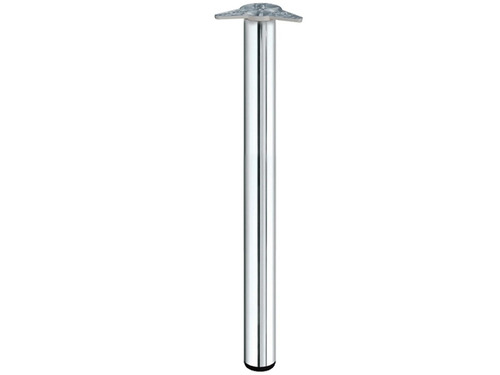 Imagen 5 de 5 de Pata Mueble Cilíndrica 110 Cm - Cromada