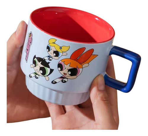 Taza Cerámica Chicas Superpoderosas Apilables Cute Kawaii X4 Uni Chicas Superpoderosas