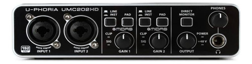 Behringer Umc-202hd Interfase Usb De 2x2 U-phoria