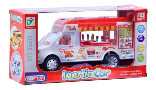 Imagen 2 de 2 de Camión Helados Food Truck A Friccion Auto Juego Juguete