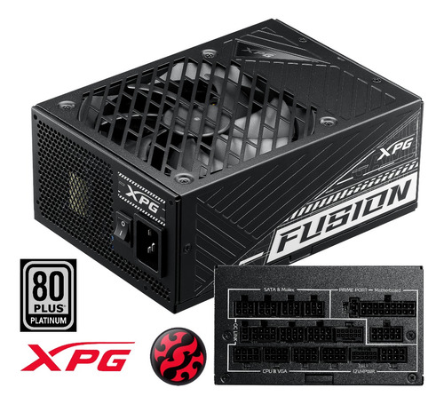 Fuente De Poder Certificada Xpg Fusion 1600w 80+ Titanium Pc