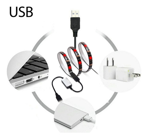 Conjunto De Faixas De Luz Led V35 Meter 5050rgb - Fs