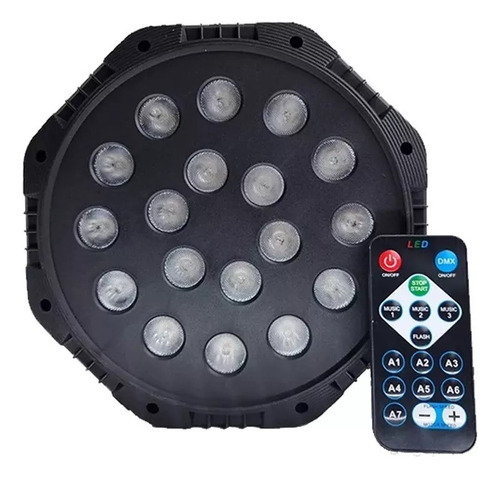 Proyector Led Rgb Soquete E27 Luz Fiesta 18 Leds + Bluetooth