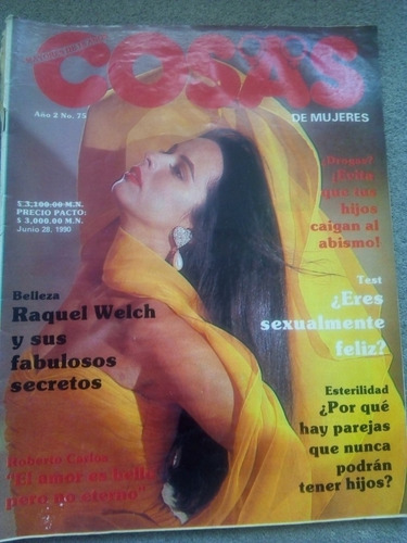 Raquel Welch En Revista Cosas De Mujeres Año-1990