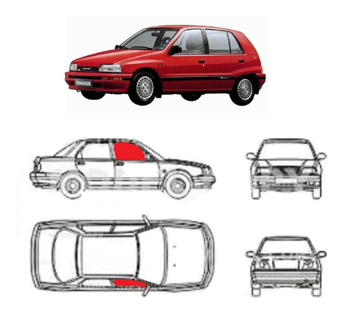 Vidrio De Puerta Daihatsu Charade Sedan 90 En Adelante