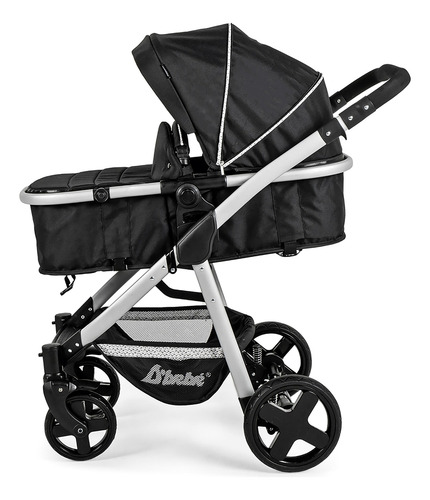 Carriola Sistema De Viaje Mare Bambineto Autoasiento En Caja Negro Plata