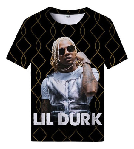 Camiseta Con Estampado 3d Del Rapero De Hip Hop Lil Durk