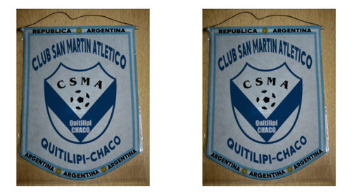 Banderin Chico 13cm San Martin Atletico Quitilipi