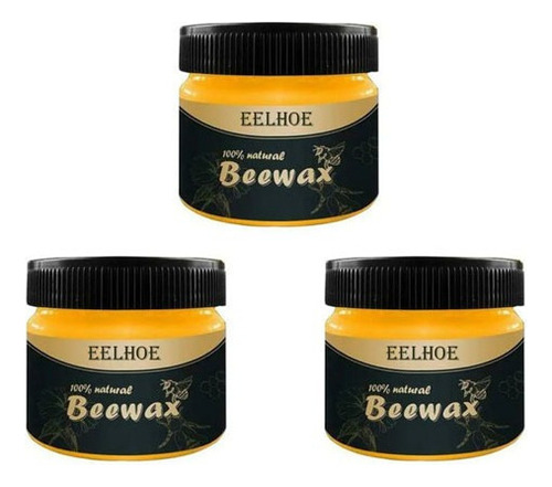 Superficie De Madera Cera De Abejas 3pcs