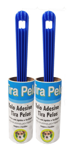 Kit 2 Rolo Tira Pelos Adesivo Roupa Papa Bolinha