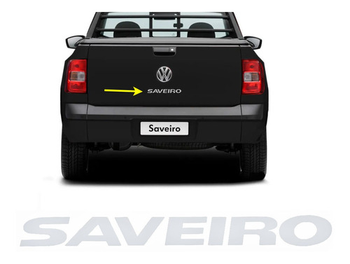 Adesivo Emblema Tampa Traseiro Vw Saveiro 2013 2014 2015