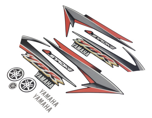 Kit Adesivos Compatível Com Yamaha Ybr 125 2004 Vermelha