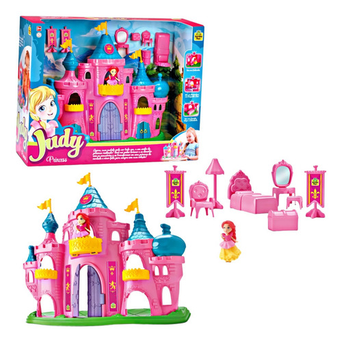 Castelo Princesa Judy Com Boneca Acessórios Samba Toys Kids