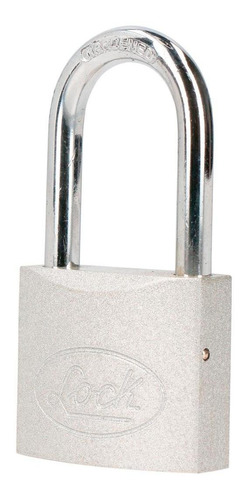 Candado De Acero Largo Llave Estándar 50mm En Caja Lock L22l