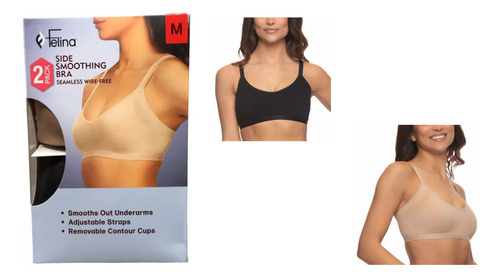 Bra Felina Side Smoothing Seamless Wirefree 2pack