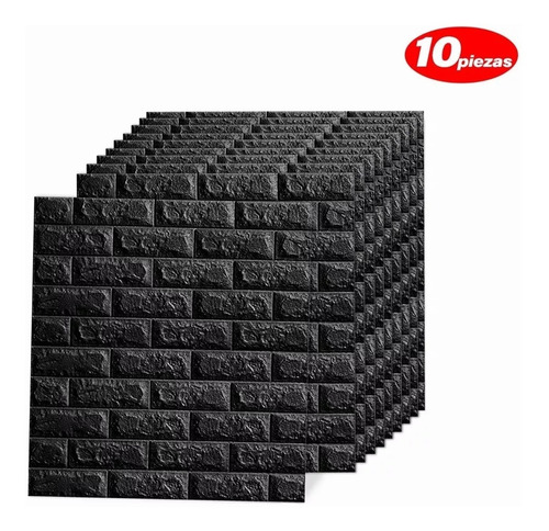 Patrón De Ladrillo Pegatina De Pared 3d Papel Tapiz 10 Uds