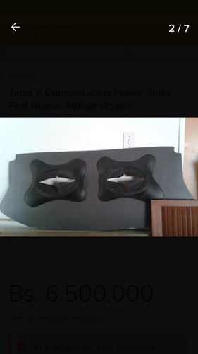 Imagen 2 de 5 de Tabla Para Cornetas Modelo Fiesta Power Move Max Y Balita