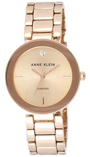 Reloj De Pulsera Con Diamantes Genuinos Anne Klein