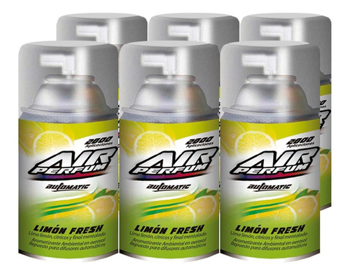 Aromatizante Automático En Aerosol Limón 185g Pack 6un