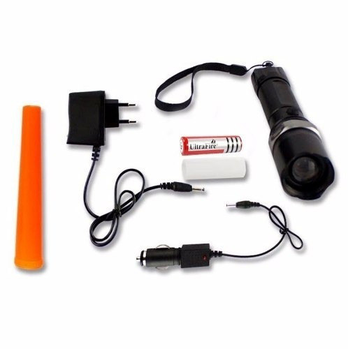 Linterna Tactica Swat Led Cree Q5 Recargable 1800 Lumens