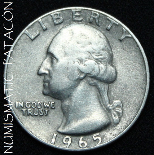 Moneda Usa Quarter Dollar 1965 - Km 164a