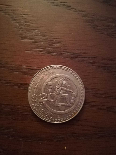 Moneda $20 Pesos, Cultura Maya, 1980