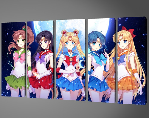 5 Cuadros Decorativos De Salior Moon Anime Alta Definicion