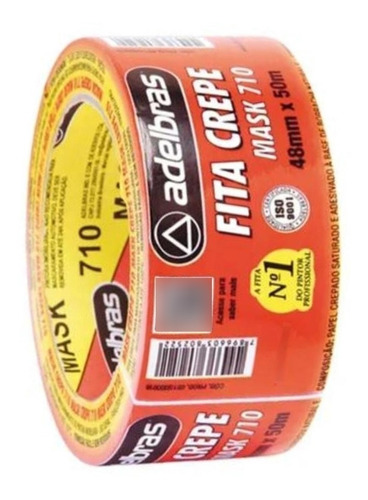 Fita Crepe Adelbras Branca 48 Mm X 50 M