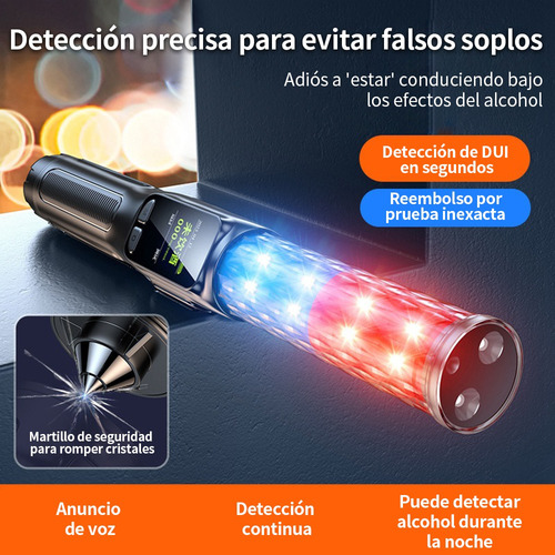 Alcoholímetro Alta Precisión Voz Tester Pantalla Digital Lcd