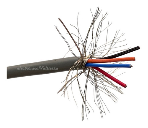 Cable De Control Multiconductor 4x22 Con Malla Viakon 5 Mts