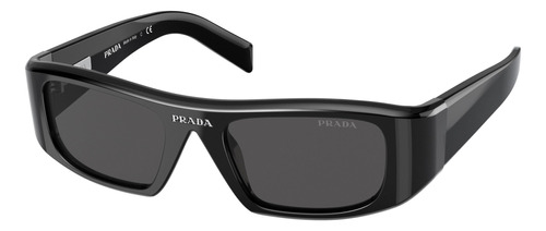 Prada Spr 20w 1ab-5s0 Runway Narrow Rectangular Black