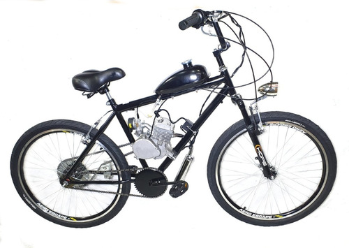 Bicicleta Aro 26 Motor 80 Cc Motorizada Mtb + Farol Led 