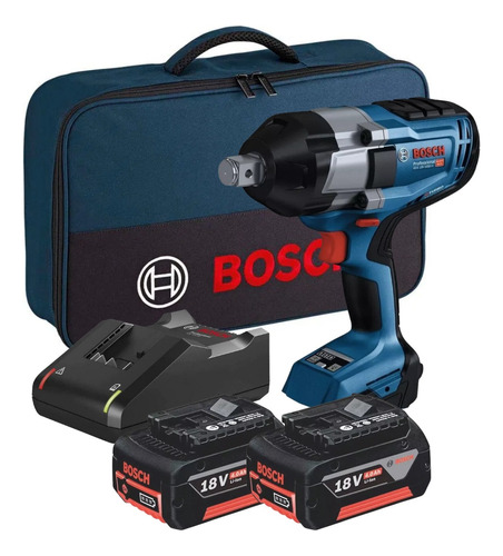 Chave De Impacto 2 Bateria 4ah 34 Gds 18v-1050h Bosch Bolsa